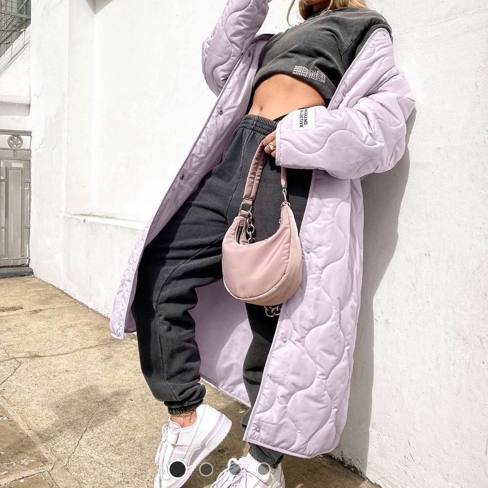 Quilted jacket in Lilac